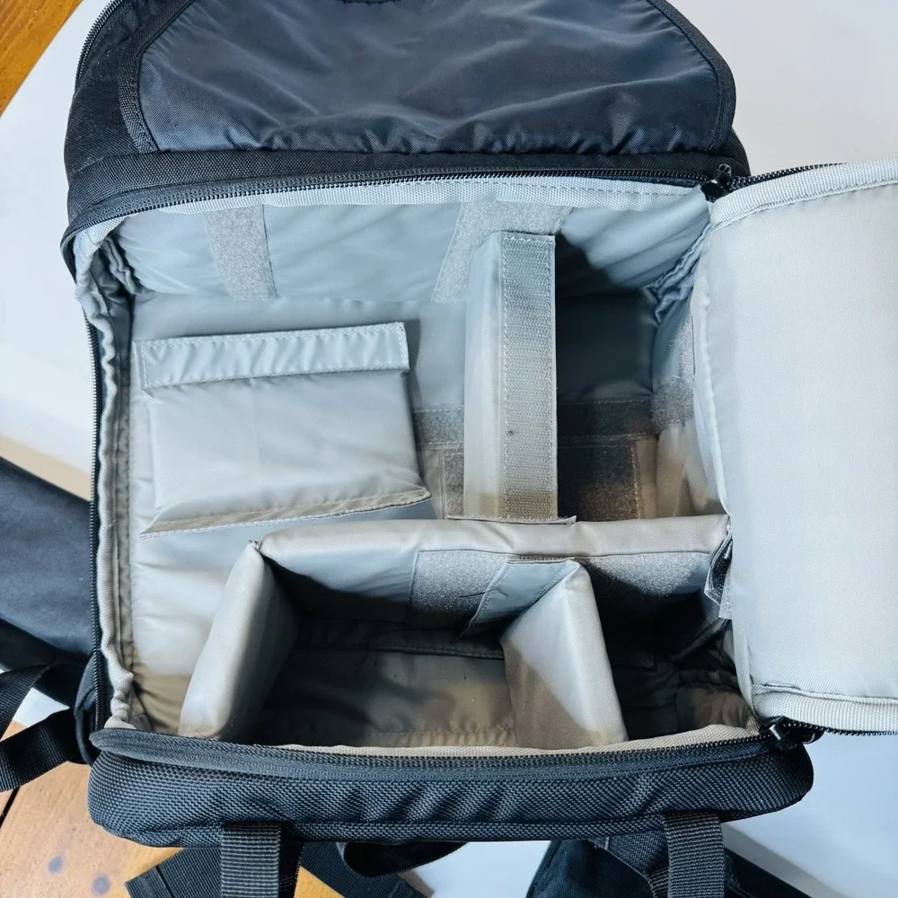 LOWEPRO Fastpack 350 Camera Backpack with Laptop Sleeve BLACK Pockets Dividers